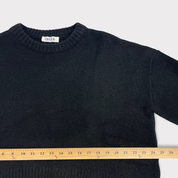 EDITED Black Grace Slouchy Jumper Sweater - Picture 5 of 8